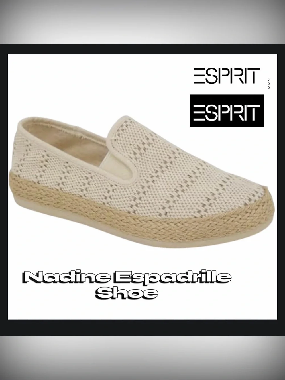 *new* Esprit Nadine Espadrille Slip-On Shoes
